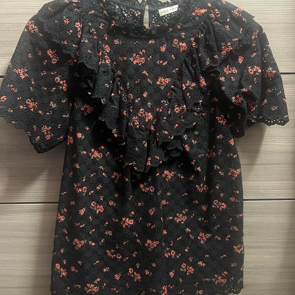 Ulla Johnson Floral print mock neck blouse size 2 - Picture 2 of 4